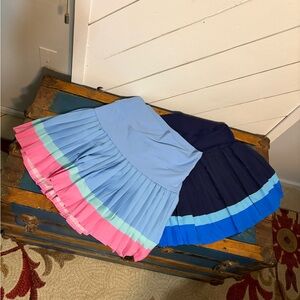 Colorful Pleated Women's Tennis Skirts